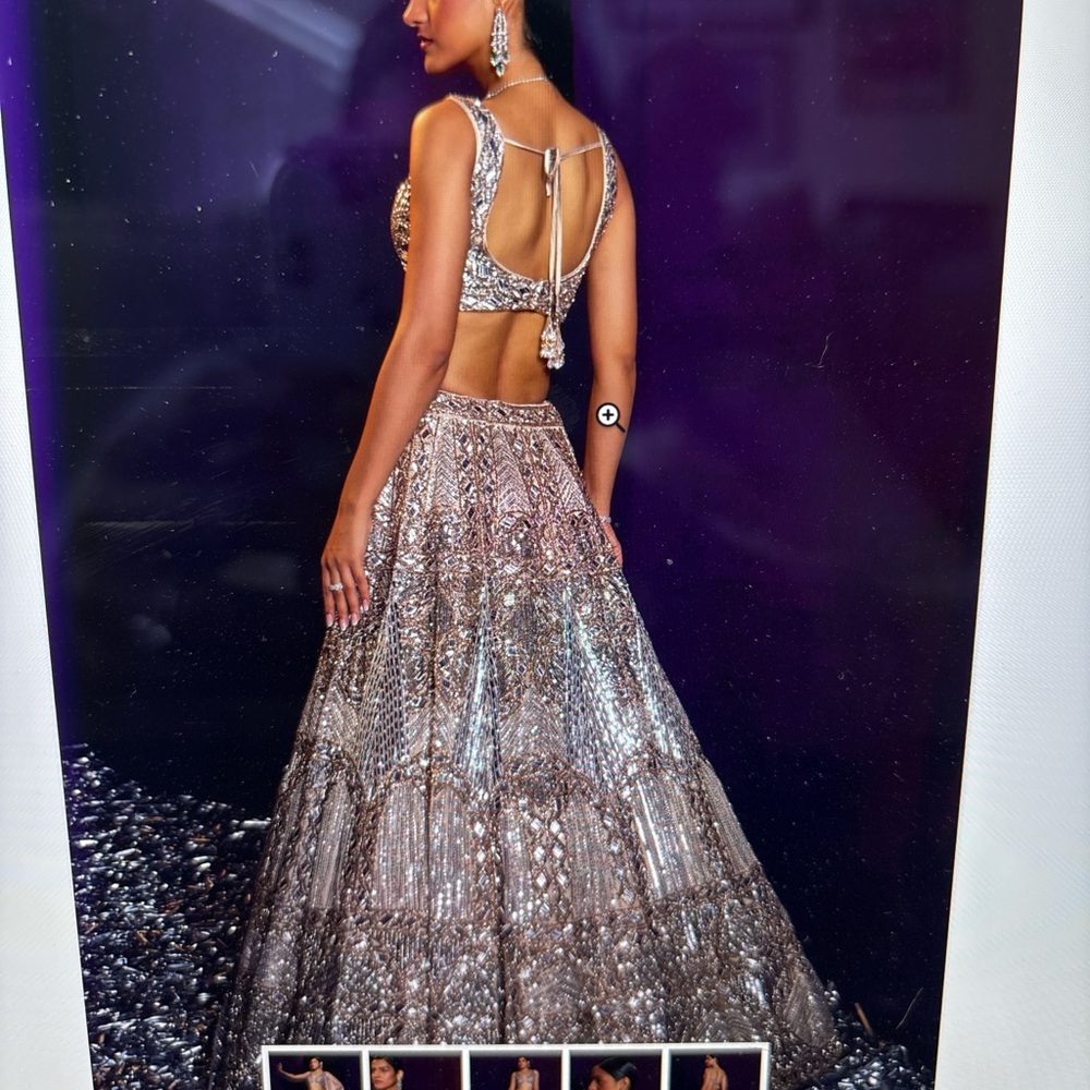 Champagne lehenga set